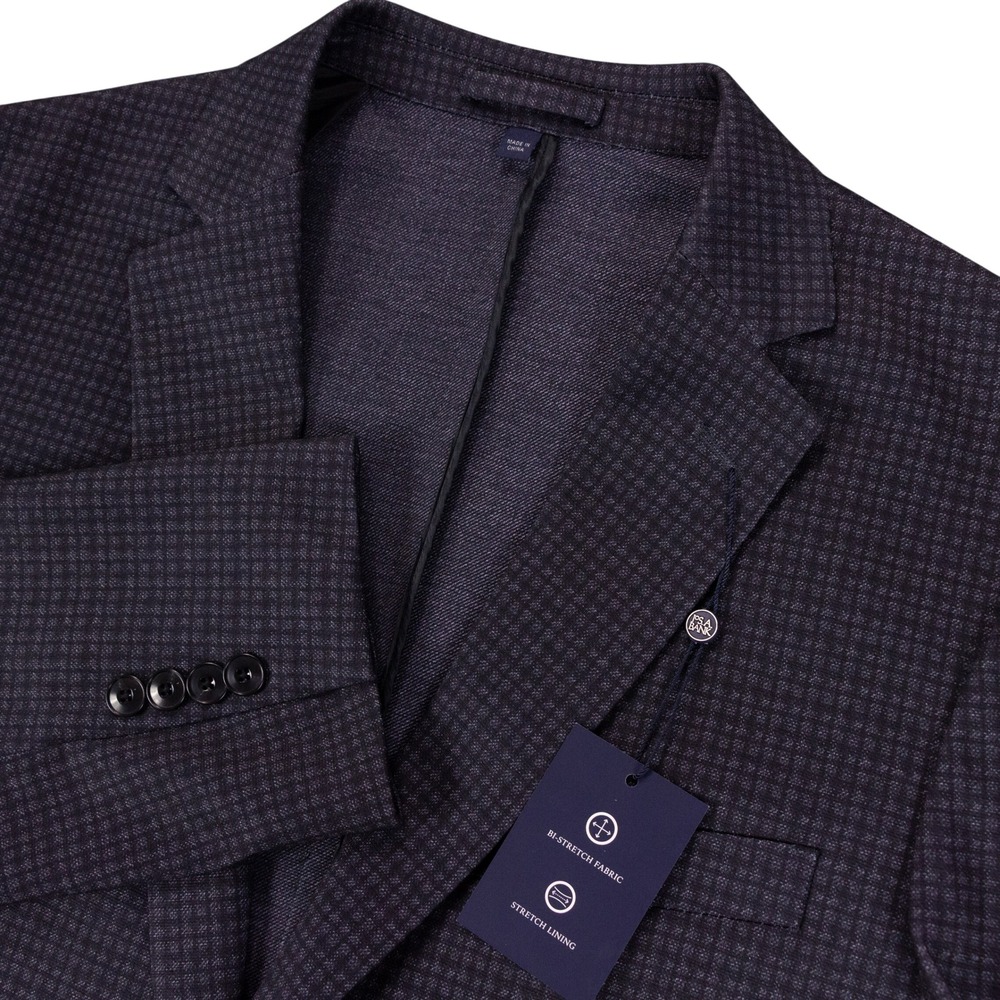 New Jos A Bank Comfort Stretch Slim Fit Sport Coat Mens 44R Gray Blazer‎ Jacket